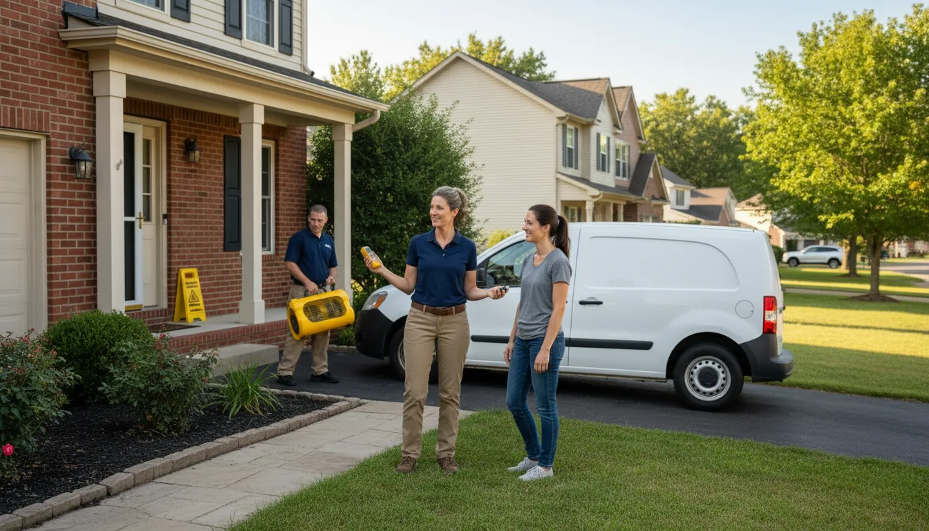 Residential water damage restoration in Lebeau, LA